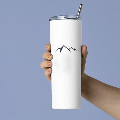 Four Peak Mountain Icon Skinny Tumbler 20oz