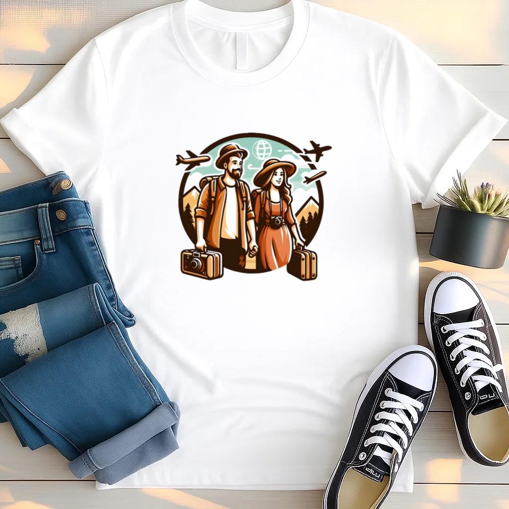 Glow Gentle Camping Travelling T Shirt
