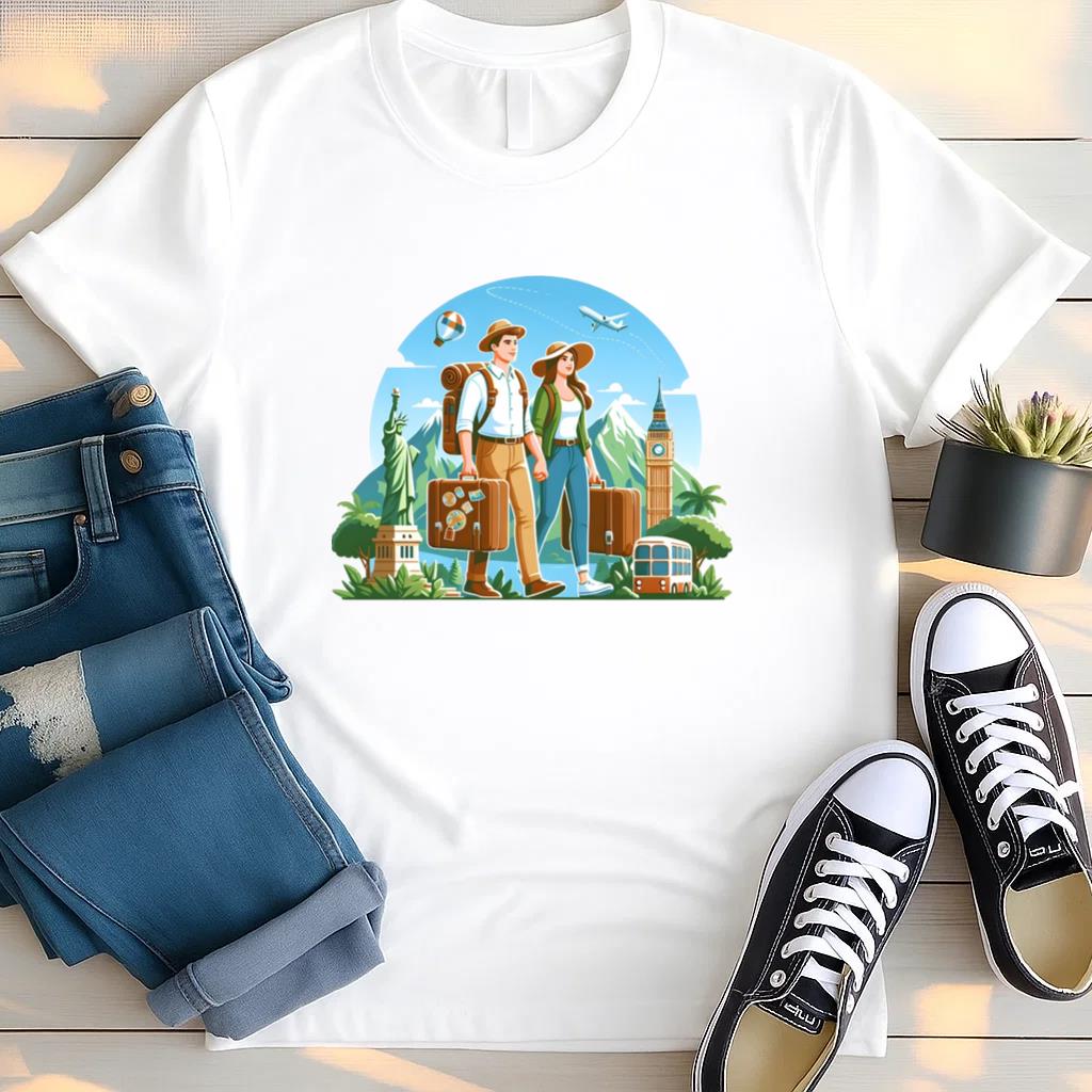 Glow Glowing Travelling Camping T Shirt