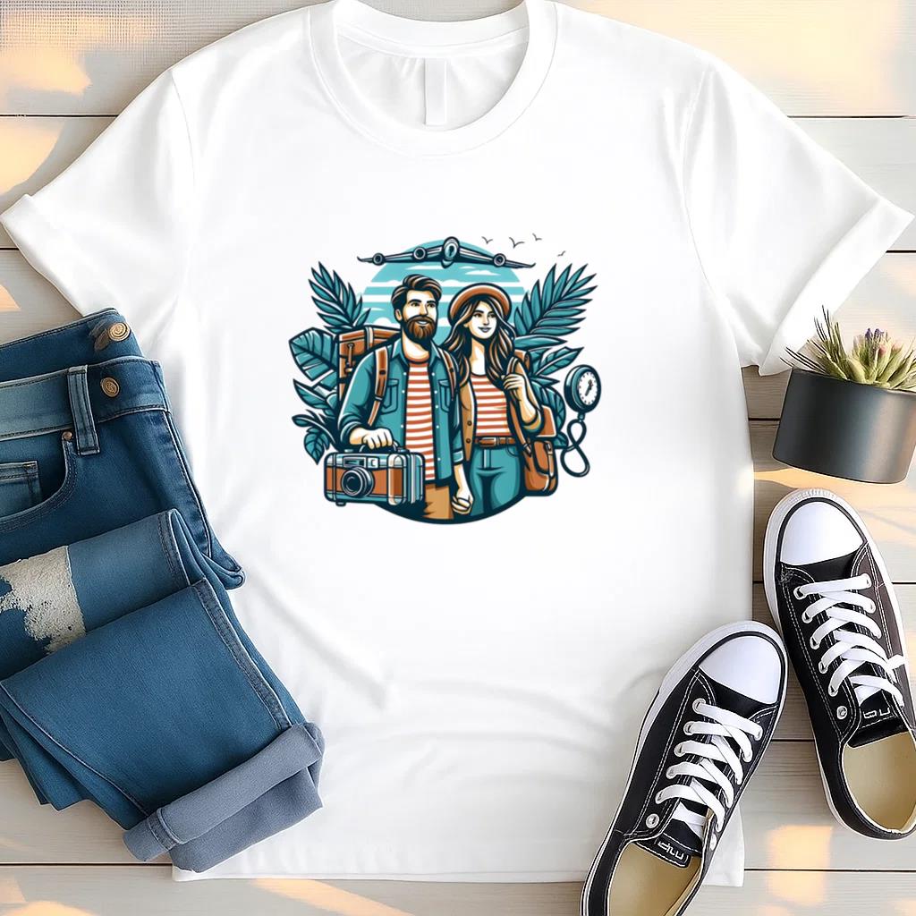 Glow Shining Travelling Camping T Shirt