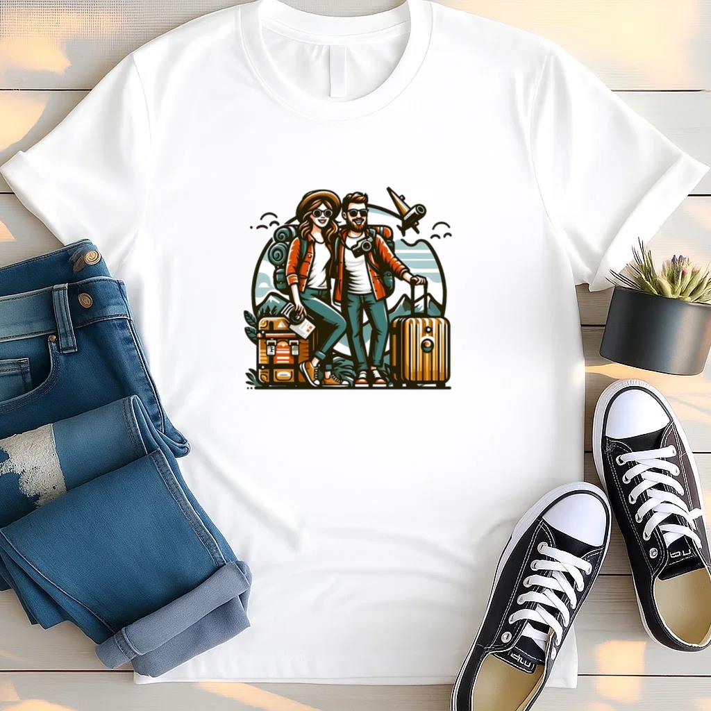 Glow Wonderful Camping Travelling T Shirt