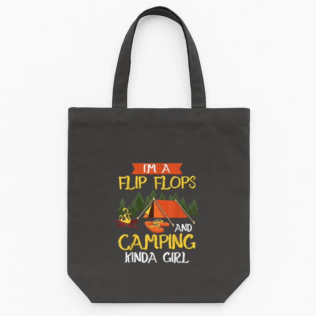 Im A Flip Flops Camping Tote Canvas Bag