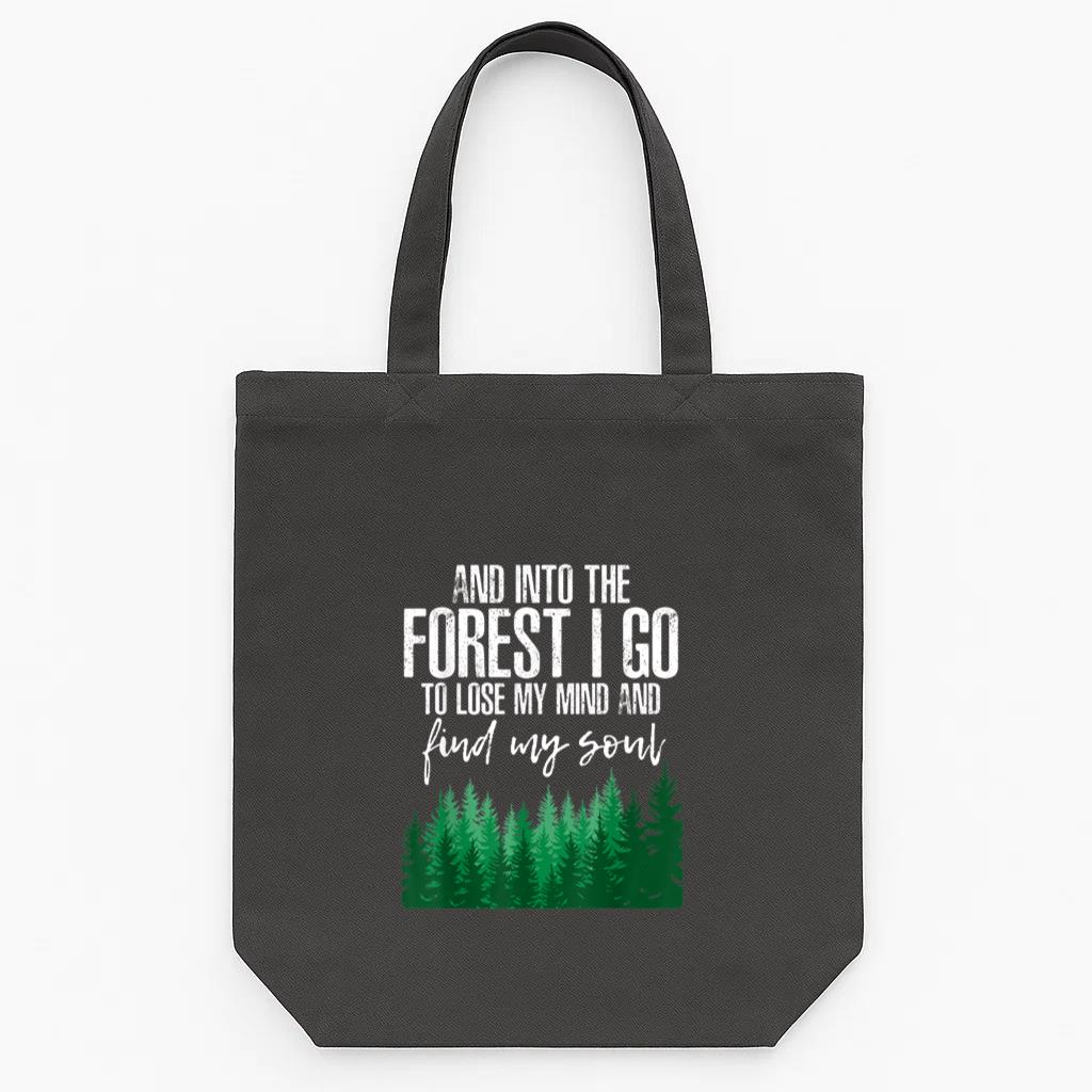 Into The Forest Camping Tote Canvas Bag