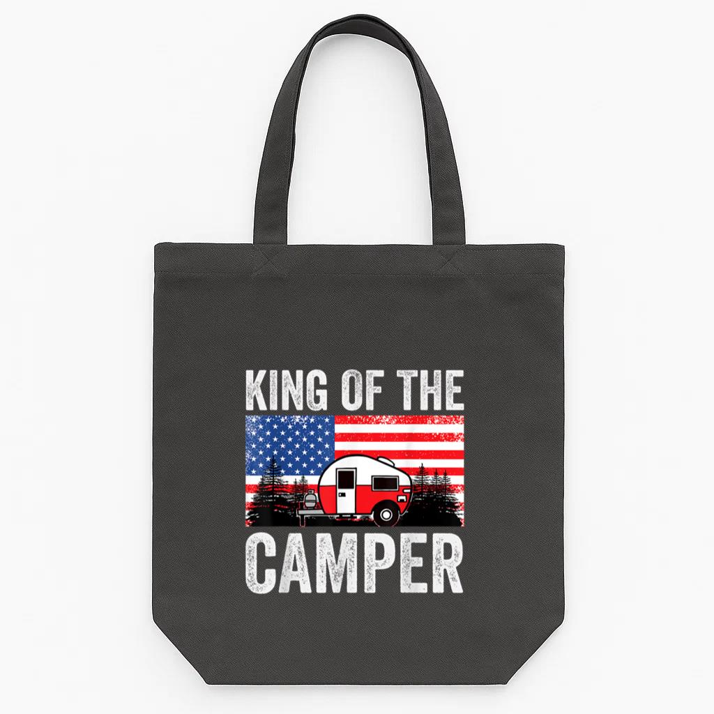 King Of The Camper Tote Canvas Bag