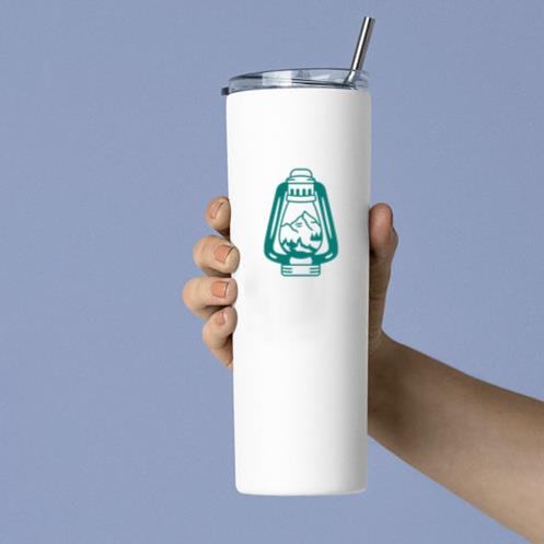 Mountain Lamp Design Skinny Tumbler 20oz