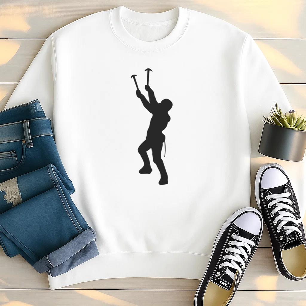 Rock Climbing Silhouette Sweatshirt