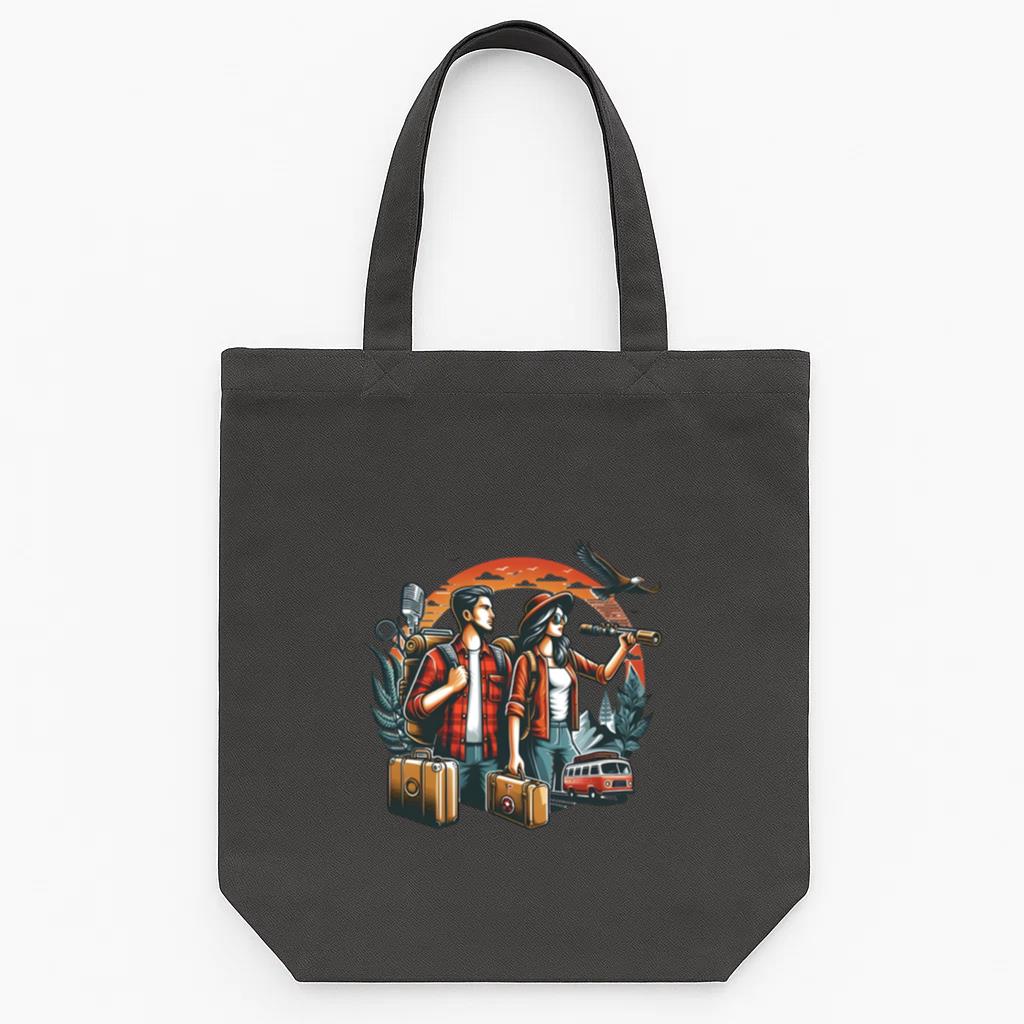 Star Lovely Camping Travelling Tote Canvas Bag