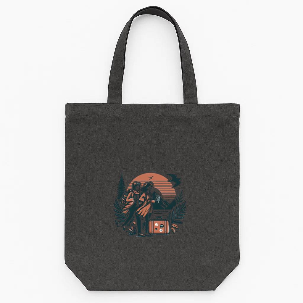 Sunny Joyful Camping Travelling Tote Canvas Bag