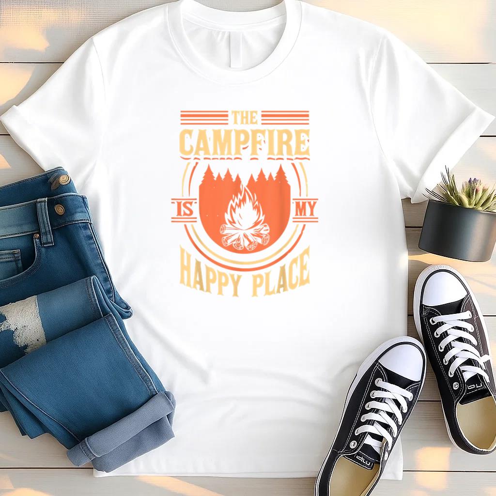The Campfire Is My Happy Place T Shirt