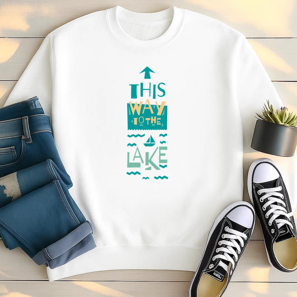 This Way To The Lake Sweatshirt
