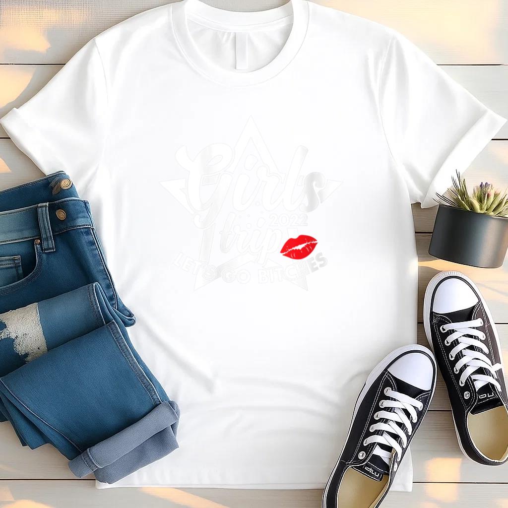 Trip 2022 Lets Go Bitches Besties Camping T Shirt