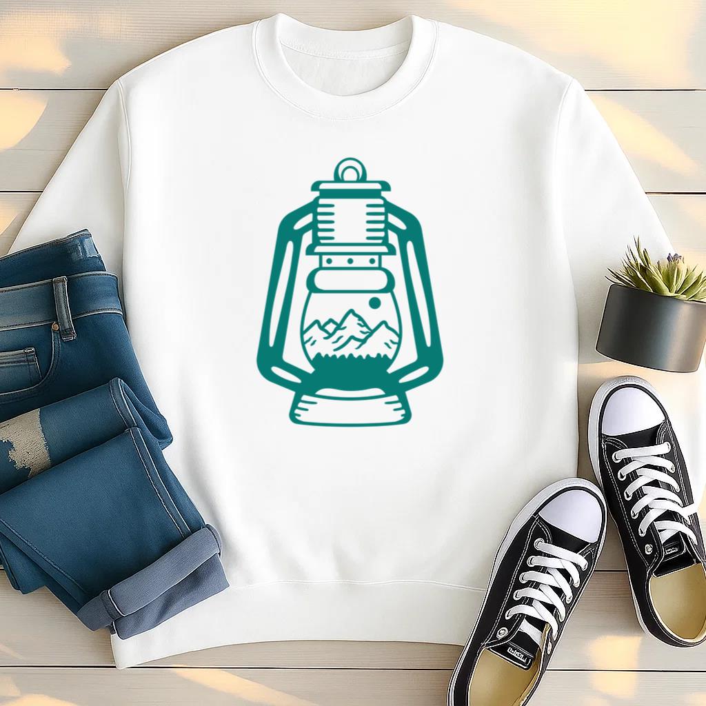 Unique Mountain Lamp Design Sweatshirt
