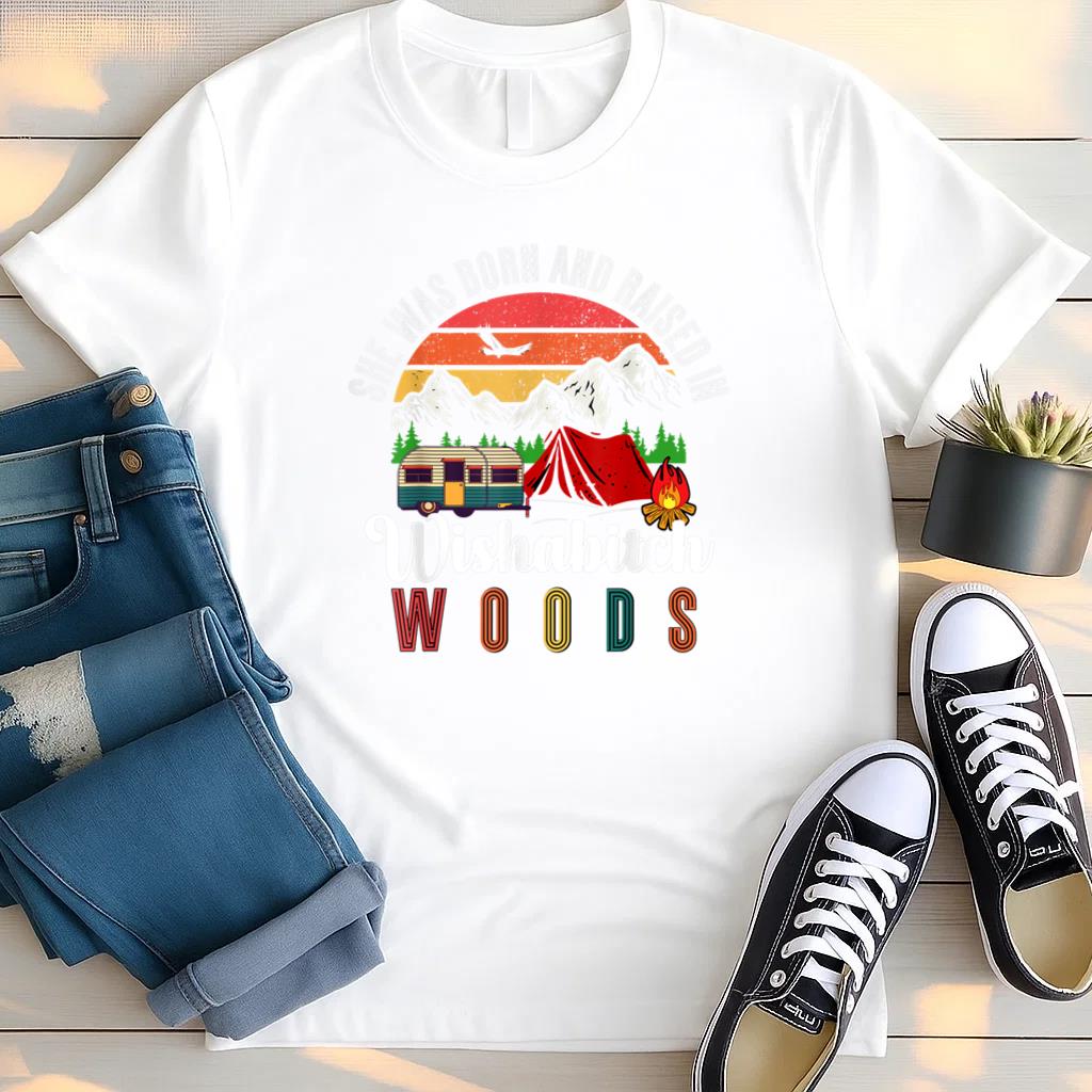Vintage Camping Wishabitch Woods T Shirt