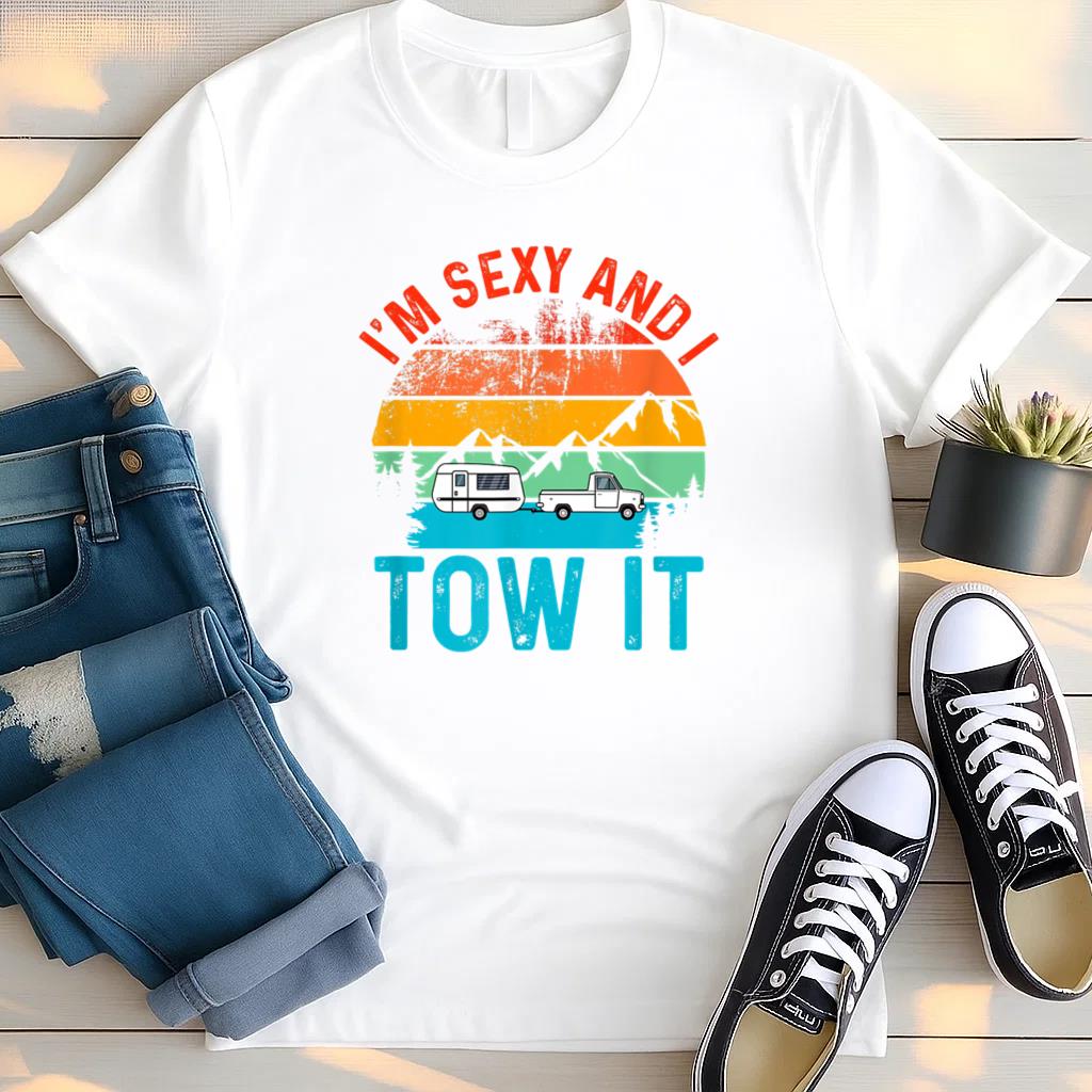 Vintage Caravan Camping RV T Shirt