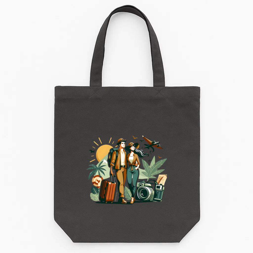 Vivid Bright Camping Travelling Tote Canvas Bag