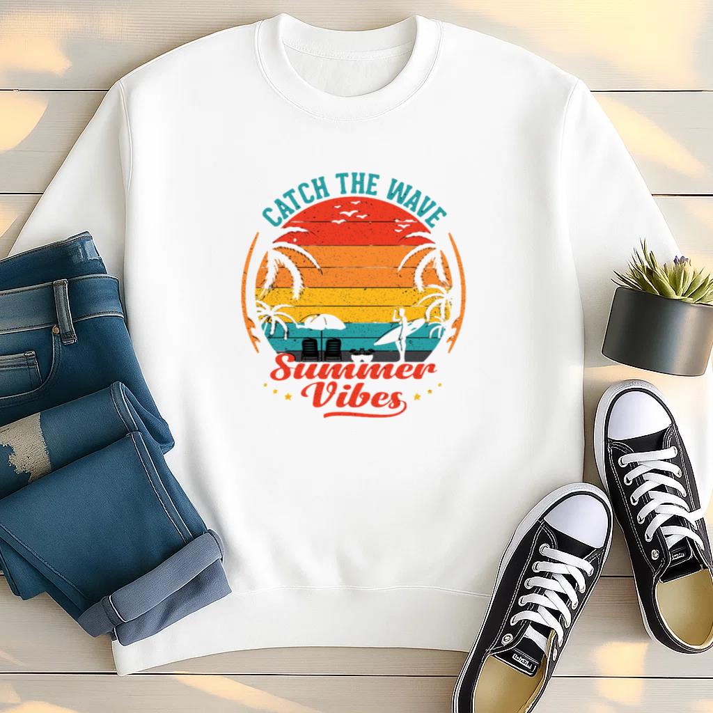 Woman Hiking Peaceful Retro Sweatshirt